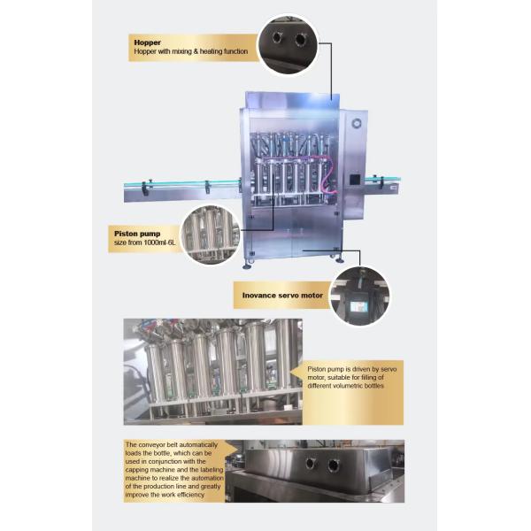 Cosmetic Bottle Filling Machine Gel Shampoo High Viscosity Filling Machine