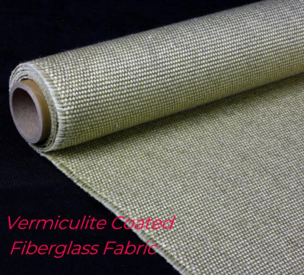 Vermiculite Coated Fiberglass Fabric High Strength High-temperature Resistance