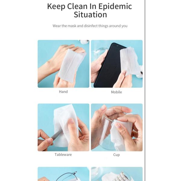 Skin Cleansing Alcohol Wet Wipes / 75% Isopropyl Alcohol Wipes