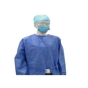 Quality Green Disposable Surgical Gown , Patient Hospital Isolation Gowns Infection Control wholesale