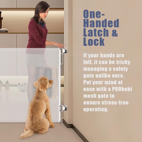 EN1930 196 Inch Safety Baby Gate Bottom Of Stairs Sliding Kids Protective Gate