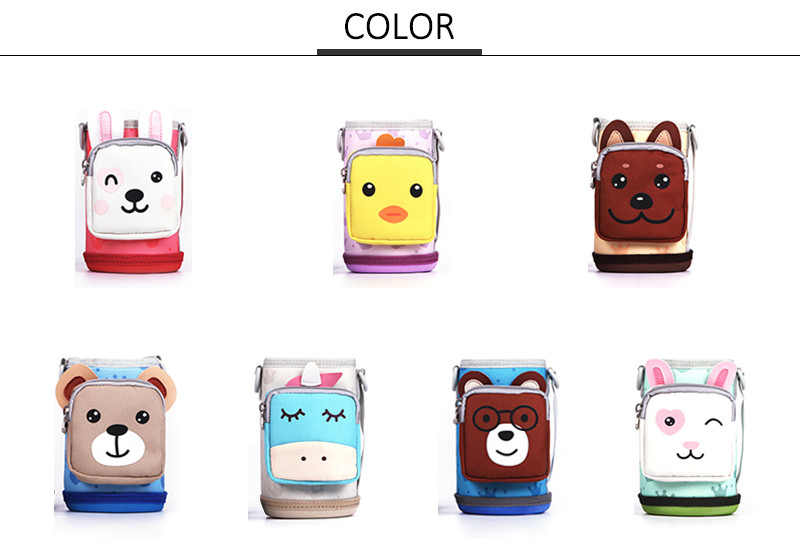 Insulated Waterproof Animal Print Hot Milk Baby Bottle Sleeve