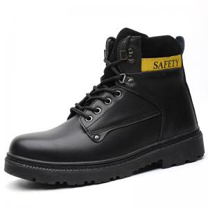 China Breathable And Lightweight High-Top Work Shoes Cowhide Welding Shoes on sale