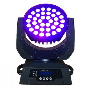 Quality 36x18w RGBWAUV 6in1 LED Moving Head Wash Zoom Night Club Stage Lighting wholesale