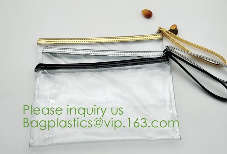 Zipper Pvc Zipper Bags For Make-up Brushes Sets,Eco Friendly clear plastic EVA PVC black zipper Cosmetic Bag eco frinedl