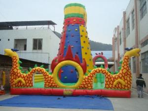 China Inflatable Mobile Rock Climbing Wall Sports Game Inflatable Mountain on sale