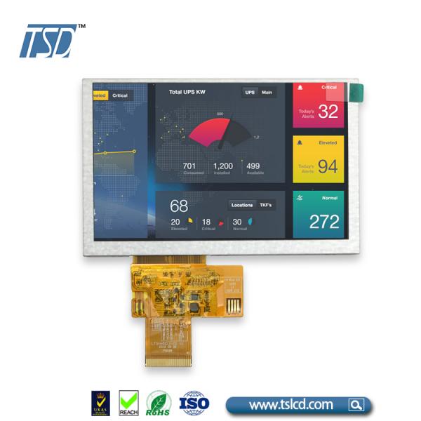 4.3 Inch TFT LCD Touch Screen Display 480x272 Dots Anti Glare ST7283