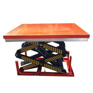 1000kg Double Scissor Lift Tables 1300mmx820mm Max Height 1780mm