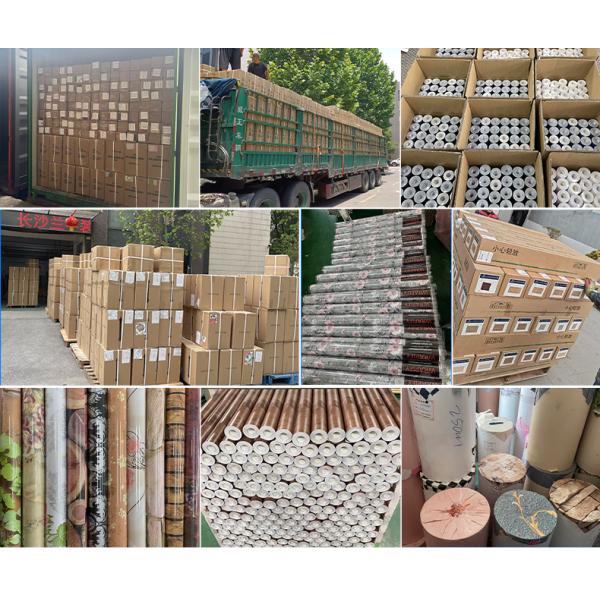 Self-Adhesive PVC Film Wallpaper Moisture-Proof Fireproof 1.22x50M