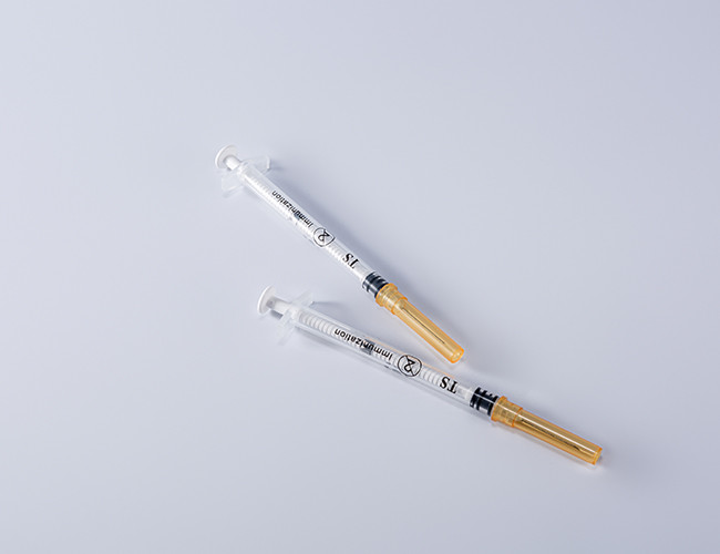 Fixed Dose Immunization FDA510K Auto Disable Syringe 0.5 Ml With Needle