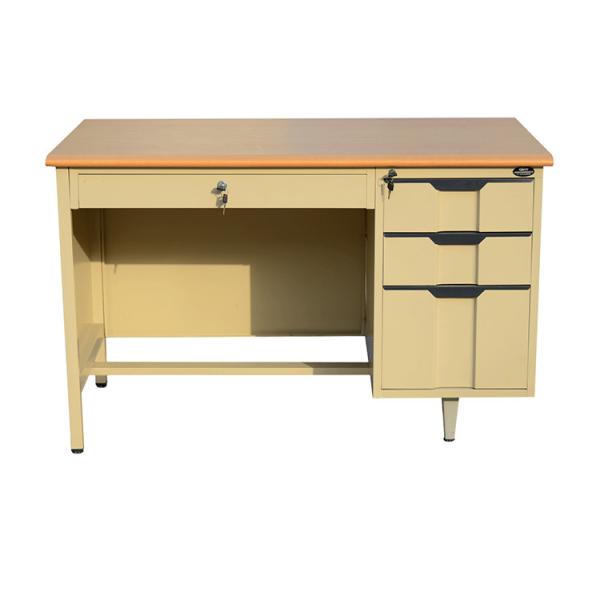 Office Workstation Desk H750*W1200*D600MM Stable Cold Pressed Plates Environmentally Friendly Plastic Powder Raw Materials Any RAL Color 50kg Weight