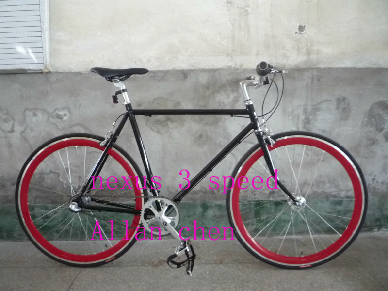 Aluminum 700C FIXED GEAR BICYCLE Glow in the Dark Lightweight and Durable
