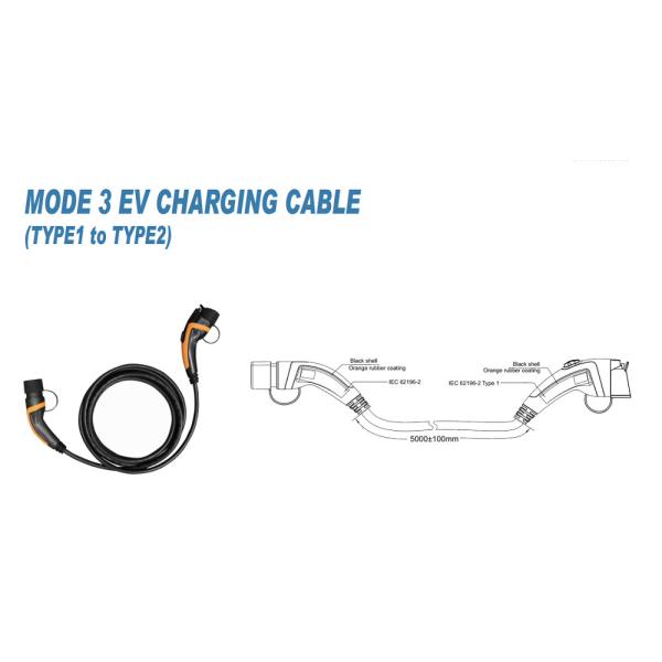 32A IP55 Electric Vehicle Charging Cable For Toyota