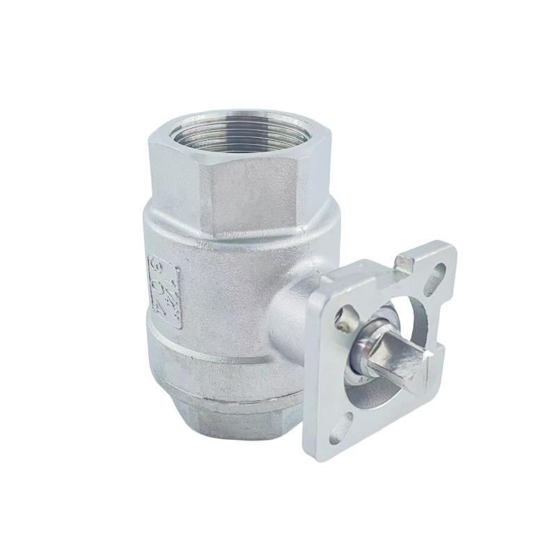Sold 304/316 Stainless Steel Two-Piece Internal Screw Ball Valve with Platform