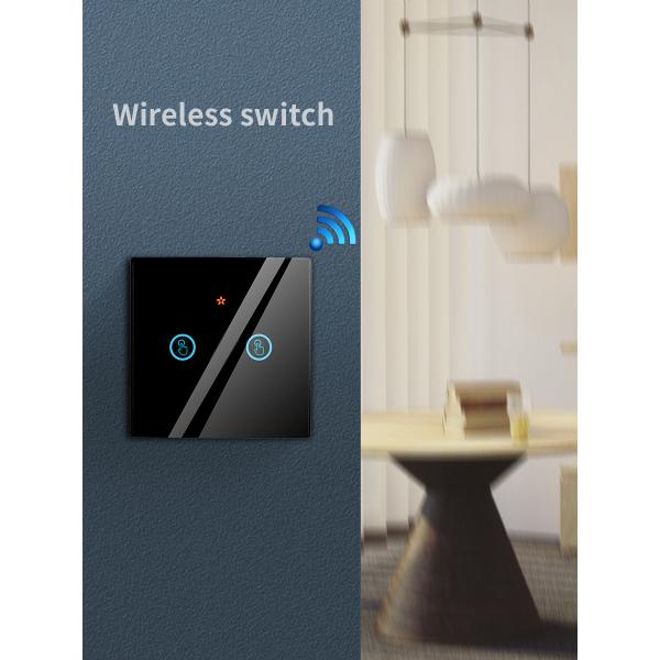 RF433 Wireless Remote Control Switch Crystal Glass Panel Touch Switch with 10A breaker refit old version circuit