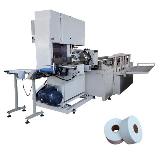 Maxi Roll Rewinding Machine , 230m/Min PLC Toilet Paper Roll Making Machine