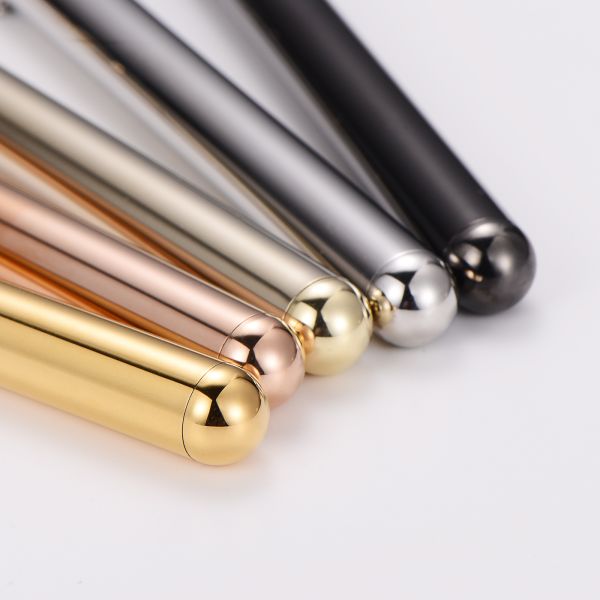 2025 New Rechargeable Stainless Steel Massage Stick Vibration Necklace With Chain