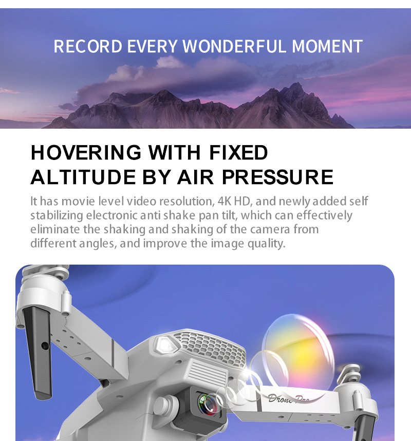 Factory Direct Sales E88 Pro E99 Foldable Long Endurance Fpv Drone With Camera Remote Control UAV Beginner Drone