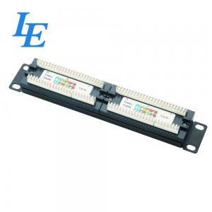 China Cat6 24 Port Network Patch Panel RJ45 Ethernet Network Rackmount on sale