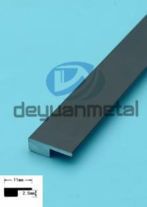 China 2.5mm Protective 6463 Aluminum T Profiles Wall Panel Ceiling Tile Decoration Edge Holding on sale