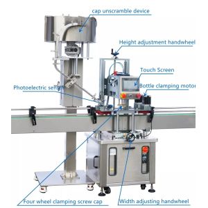 Quality YIMU 4800b/h Trigger Pump Inline Automatic Capping Machine Multifunctional wholesale