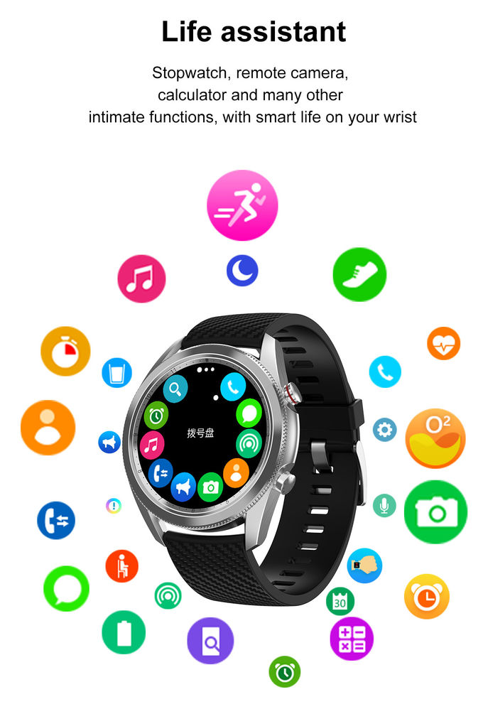 DT91 Sport Mode Heart Rate Smart Wristband 320mah Android Smartwatch For Women