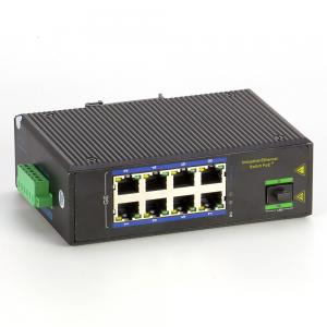 China IP40 1000Mbps SFP Industrial PoE Switch 10/100/1000M 8 Port on sale