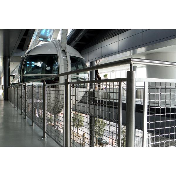 Plain Weave Lock Crimp Wire Mesh 430 Stainless Steel Woven Metal Decorative
