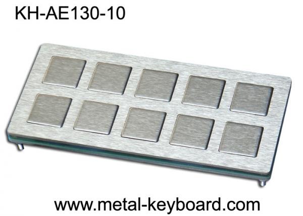 Cheap Shake Proof 10 Keys Industrial Metal Keyboard PS2 Industrial Kiosk Keyboard for sale