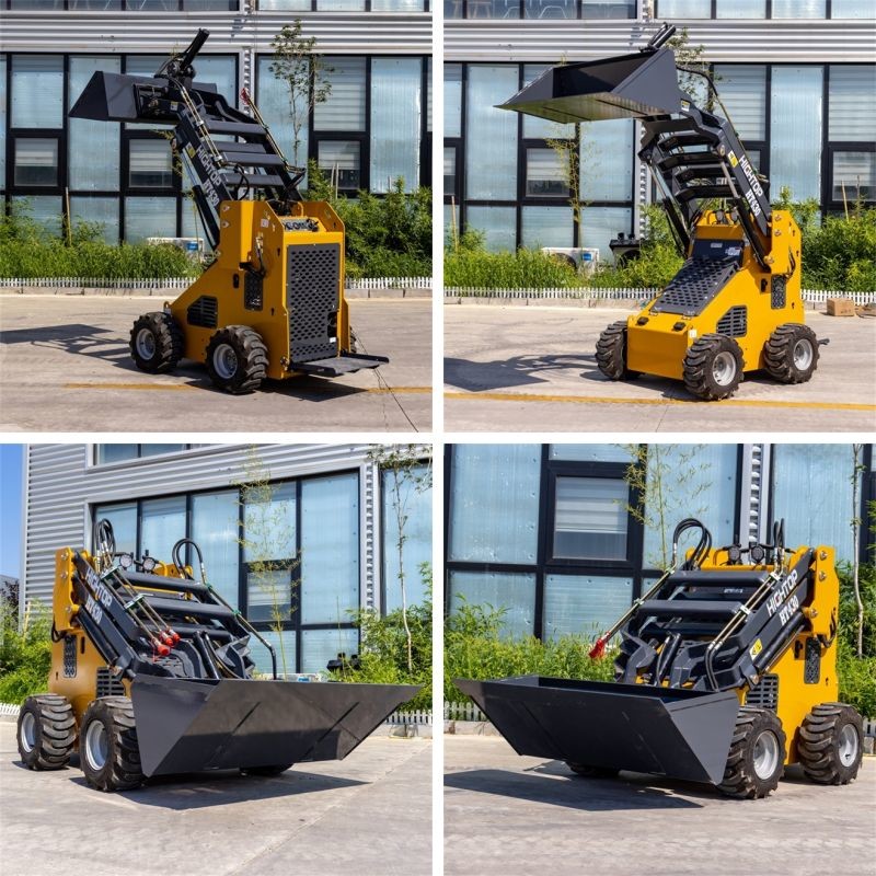 Customized Mini Skid Steer Loader 0.17cbm Bucket