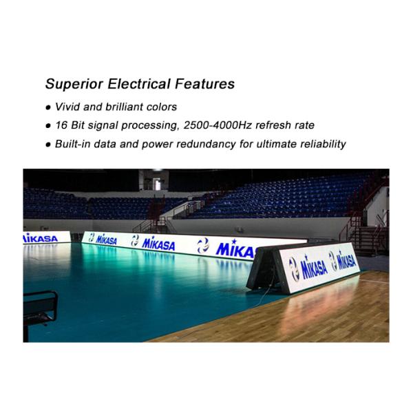 P8 Stadium Sports Perimeter LED Display Panel led video banner with Rubber cover