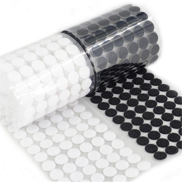 China Manufacturer Hot Sell Customized Nylon Strong Adhesive Hook And Loop Dots/Rectangle/Square/Circles