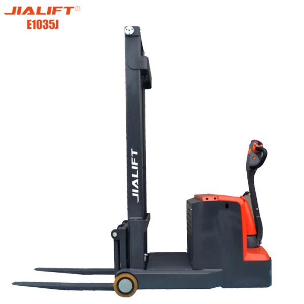 Electric Counterbanlanced Stacker Pedestrian Forklift 1000kg Lifting Height