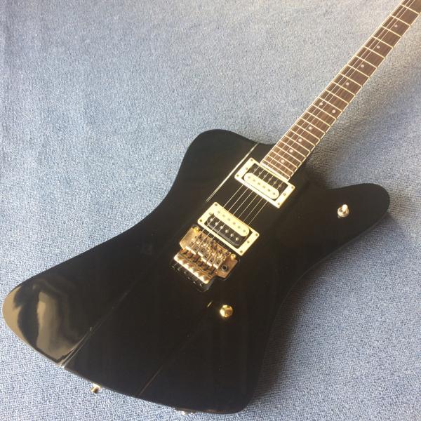 High quality custom electric guitar, rosewood fingerboard, black electric guitar