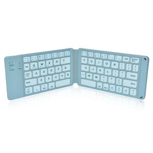 Quality Rechargeable Full Size Folding Keyboard , Folding Wireless Keyboard Compatible IOS Android Windows wholesale