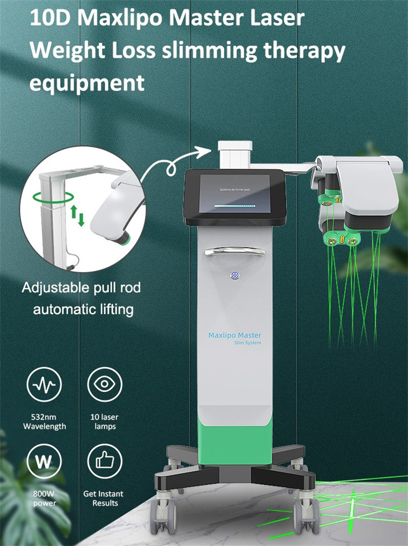 10d Emerald Maxlipo Master Laser Machine Fat Burning