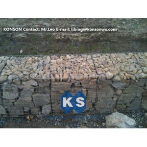 Quality Heavy Galvanized Wire Gabion Basket Retaining Wall Structures / Gabion Box wholesale