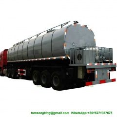 DTA bitumen tanker semitrailer 40cbm with PUMP and HOWO tractor