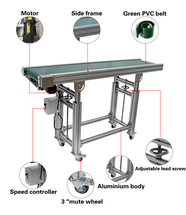 0-12M/MIN Versatile ESD Belt Conveyor Line For Mixed Product Assembly
