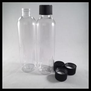 Quality 120ml Twist Top Juice Bottles , Transparent Plastic Vials With Screw Caps wholesale
