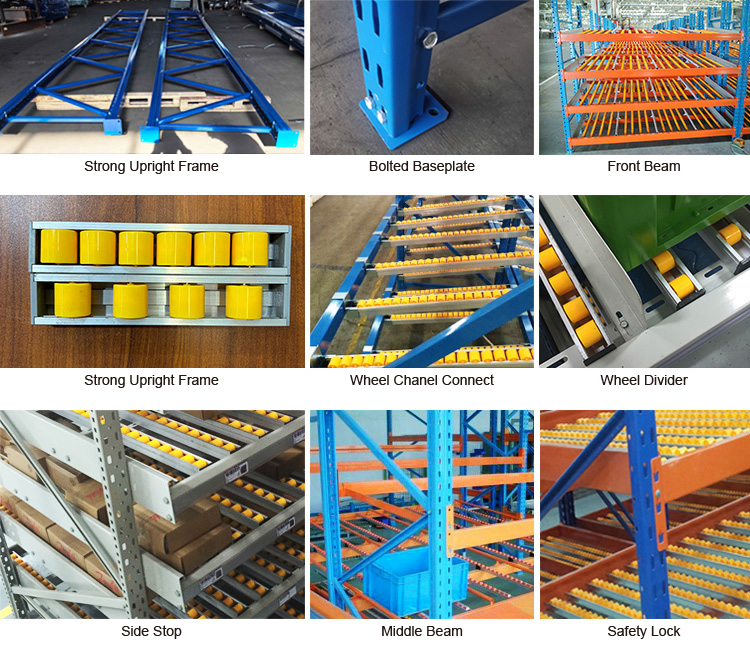 Carton Flow Racking roller rack  Gravity Roller Racking roller conveyor racks