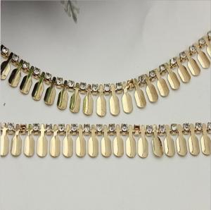 Quality Custom ladies handbag diamond hardware gold metal chain for handle bag wholesale