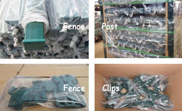 868 2d Double Loop Wire Fencing Grey Pvc Coated For Private