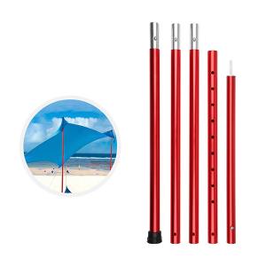 Aluminium Alloy Foldable Tent Poles 19mm With Rubber