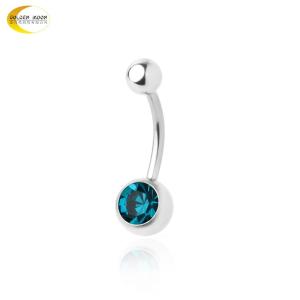 Quality 10mm 12mm Stainless Steel Body Piercing Jewelry Unisex Surgical Steel Belly Button Rings wholesale