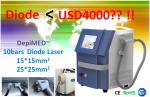 Painfree 808nm Diode Laser Hair Removal Machine , Portable Face Rejuvenation