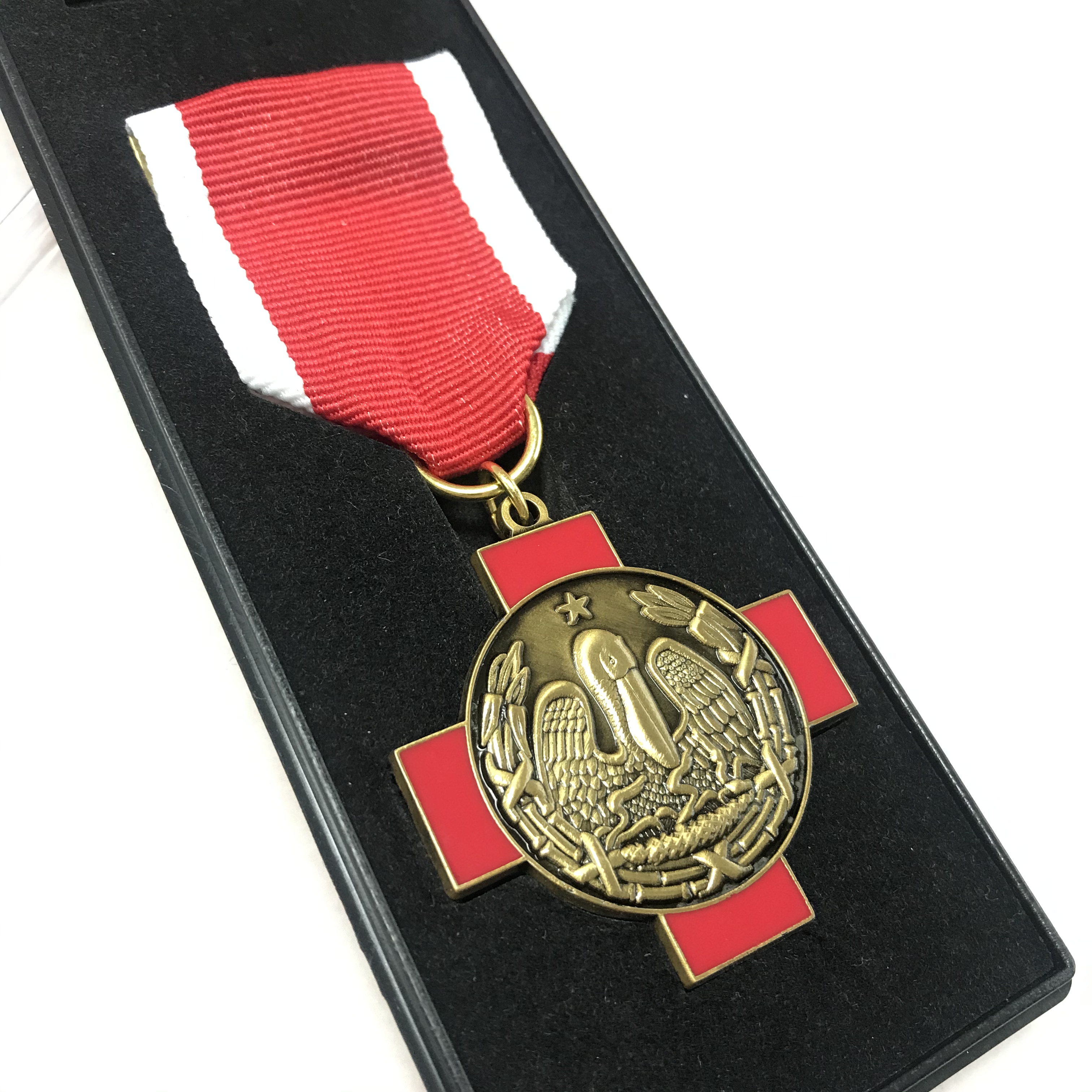 Wholesale Honor Award High Level Shiny Gold Shiny Nickel Double Plated Metal Epoxy Coating Decoration Medaille Medal