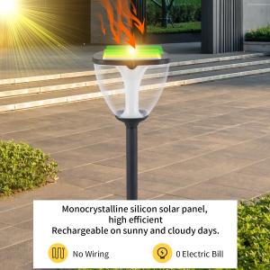 Quality RGB Atmosphere Outdoor Solar Garden Light With Mono Crystalline Silicon Solar Panel wholesale