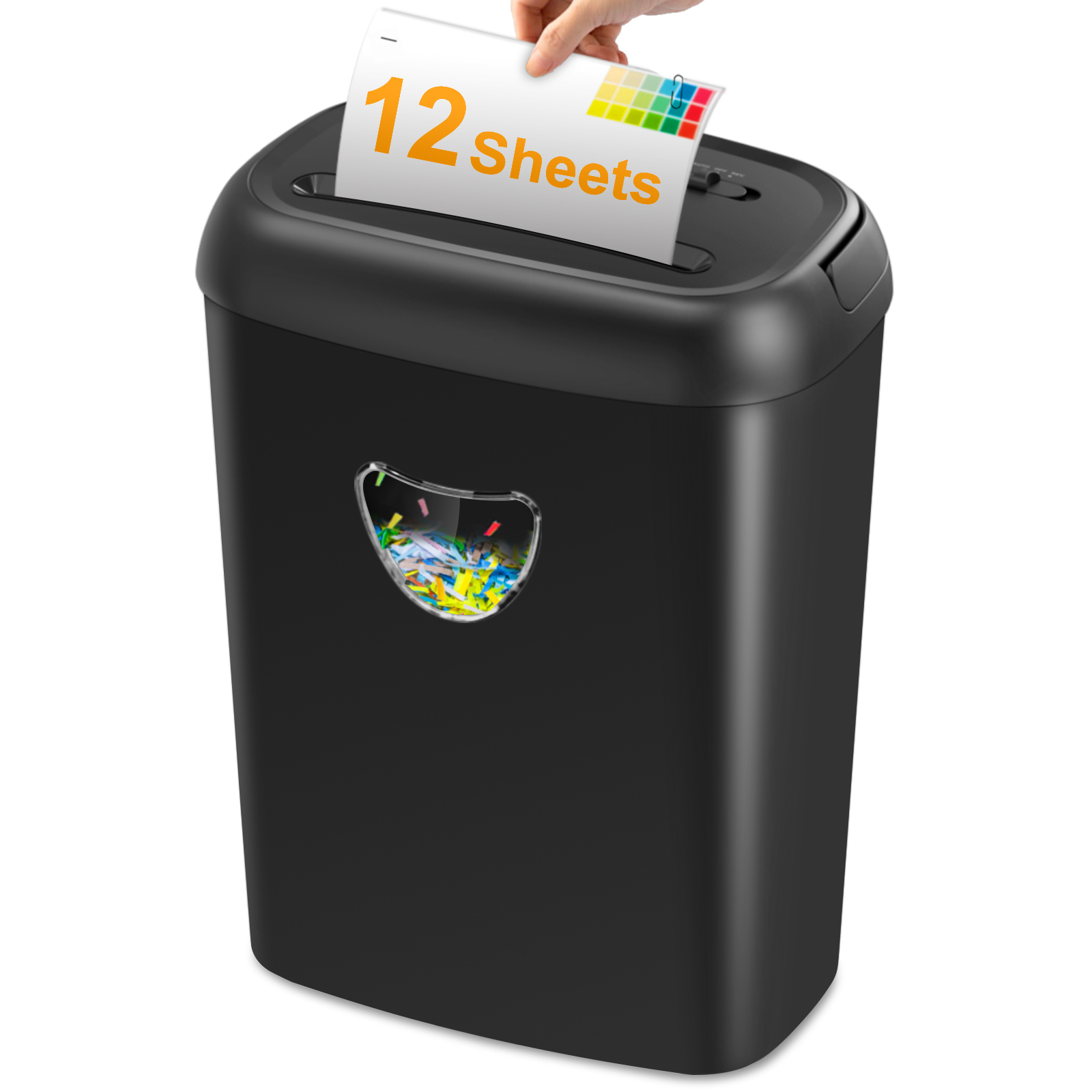 12 Sheets Commercial Paper Shredder CD228P-12 With 220mm Throat Width 25L big bin P-4 Security level