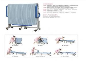 China Mobile Folding Manual Hospital Bed For Attendant Nursing People on sale